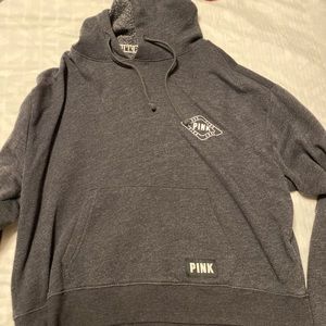 Cropped pink hoodie